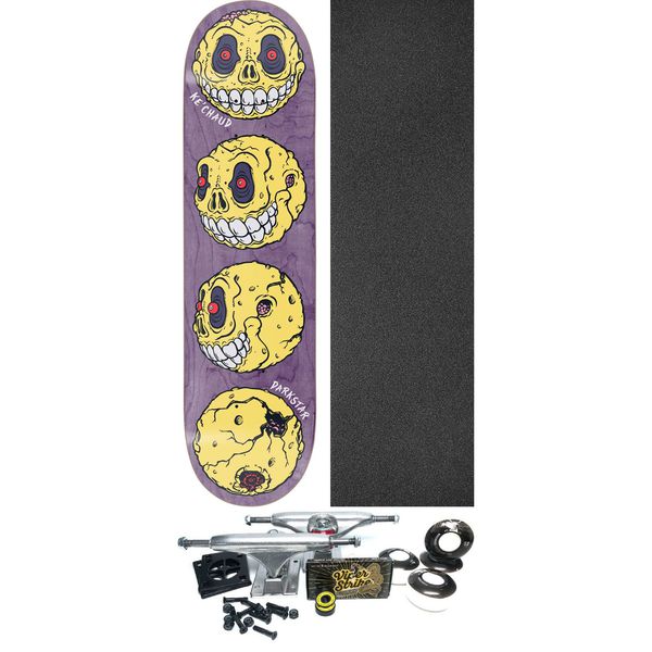 Darkstar Skateboards Ke'Chaud Johnson Madballs Headspin Skateboard Deck Resin-7 - 8" x 31.6" - Complete Skateboard Bundle